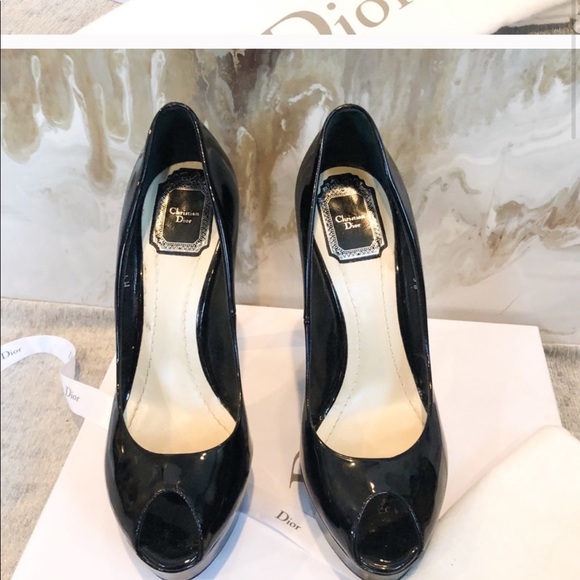 Dior Metal Cannage Peep Toe - Picture 2 of 3